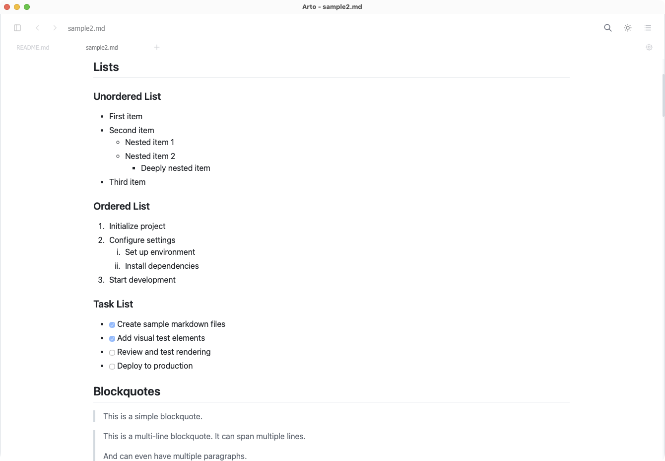 GitHub-style Markdown rendering