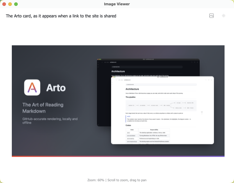 An image open in the image viewer, with its alt text in the header